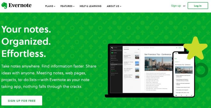 #3 free productivity apps - Evernote