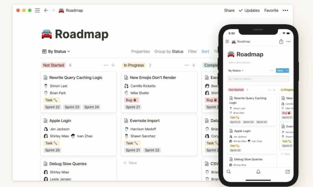 Kanban Board in Notion