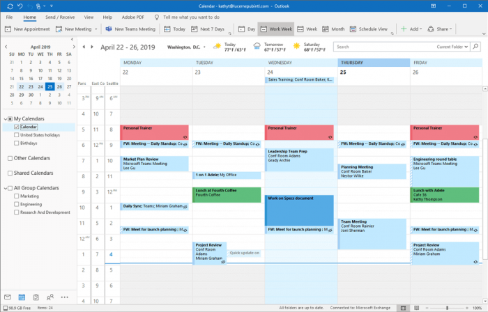 Outlook Calendar